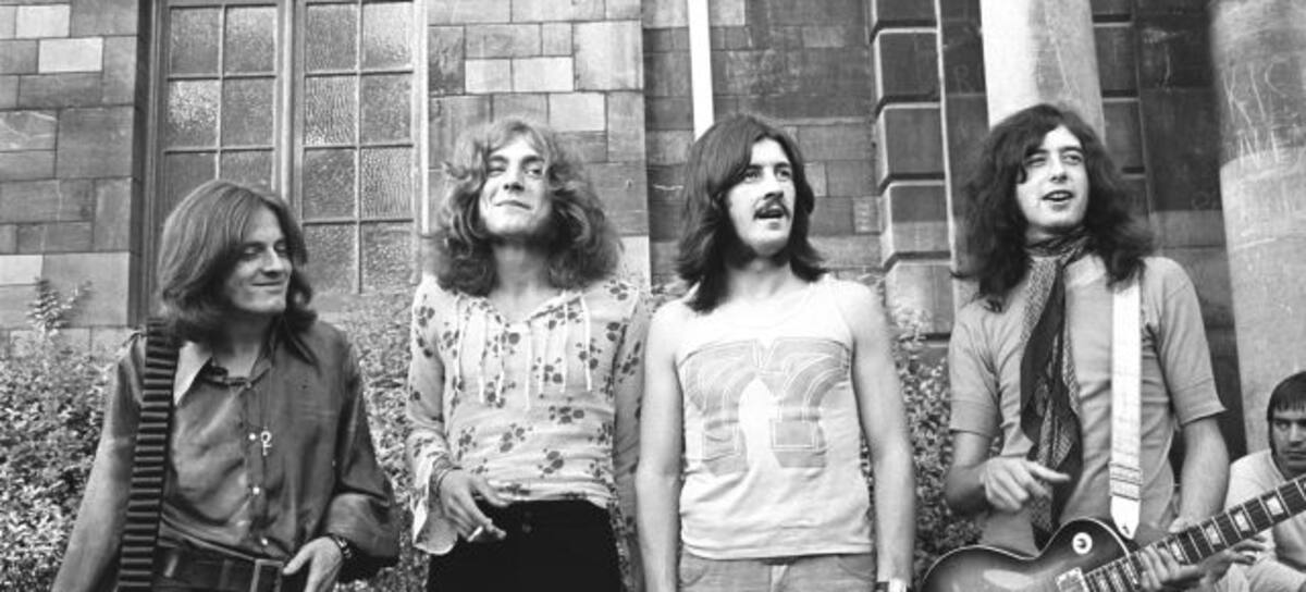 Led Zeppelin: John Paul Jones, Robert Plant, John Bonha y Jimmy Page, en 1969.