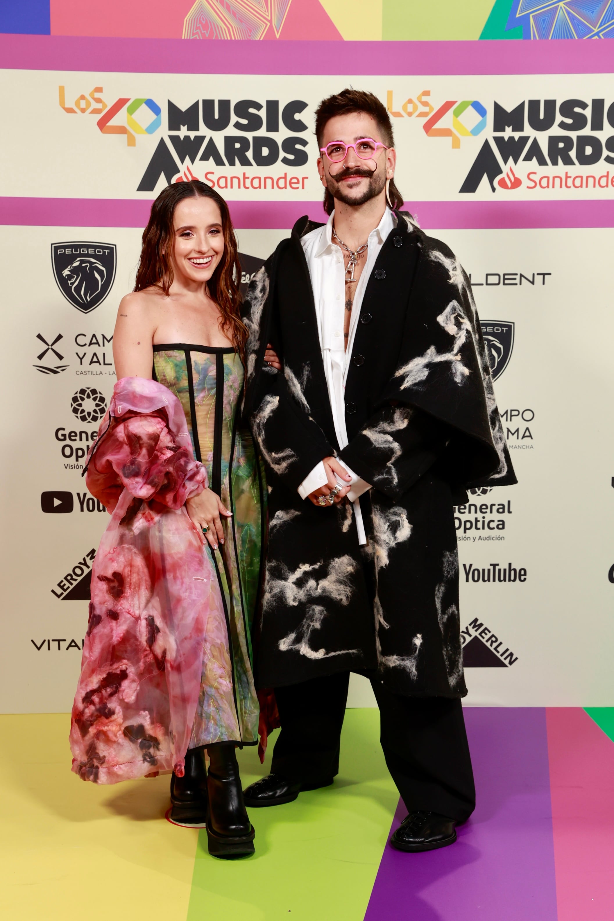 Evaluna y Camilo en la alfombra roja de LOS40 Music Awards Santander 2023 / Foto: Jorge París y Elena Buenavista