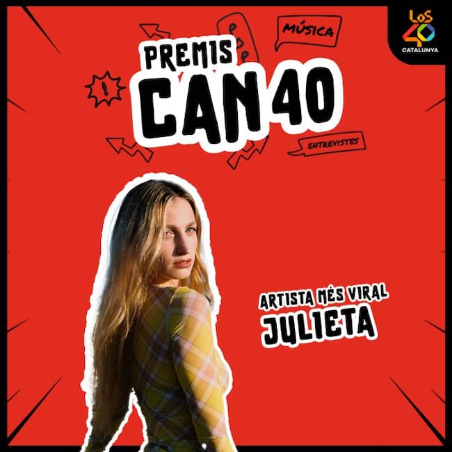 Julieta guanya el premi a l'Artista més viral