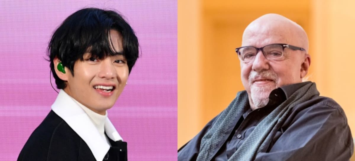 V, miembro de BTS, y Paulo Coelho