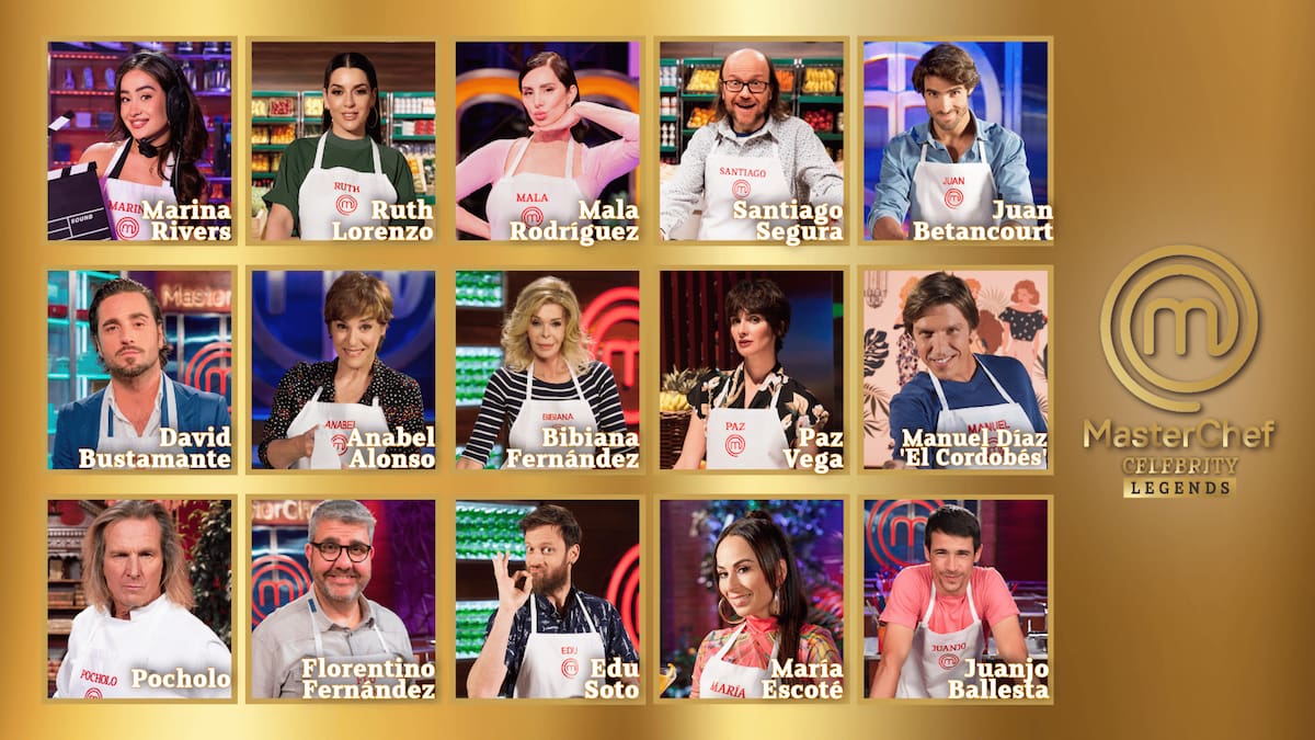 'MasterChef Celebrity Legends': estos son todos los concursantes de la nueva edición