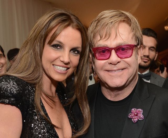 Britney Spears y Elton John. 