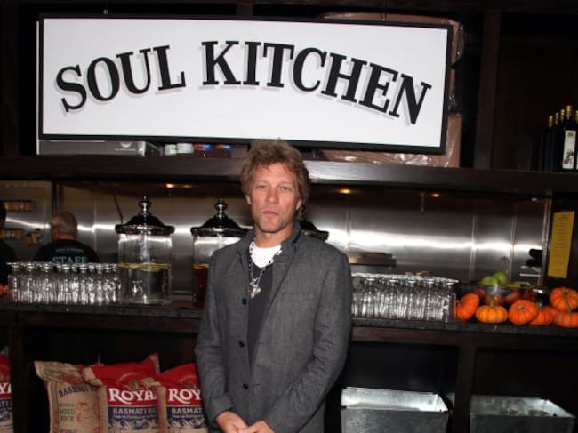 Jon Bon Jovi, en la apertura de su restaurante Soul Kitchen, en 2011.