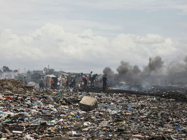 El vertedero de Agbogbloshie, en Acra, la capital de Ghana.