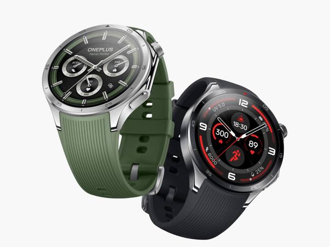 Oneplus Watch 3 en colores Emerald Titanium y Obsidian Titanium.