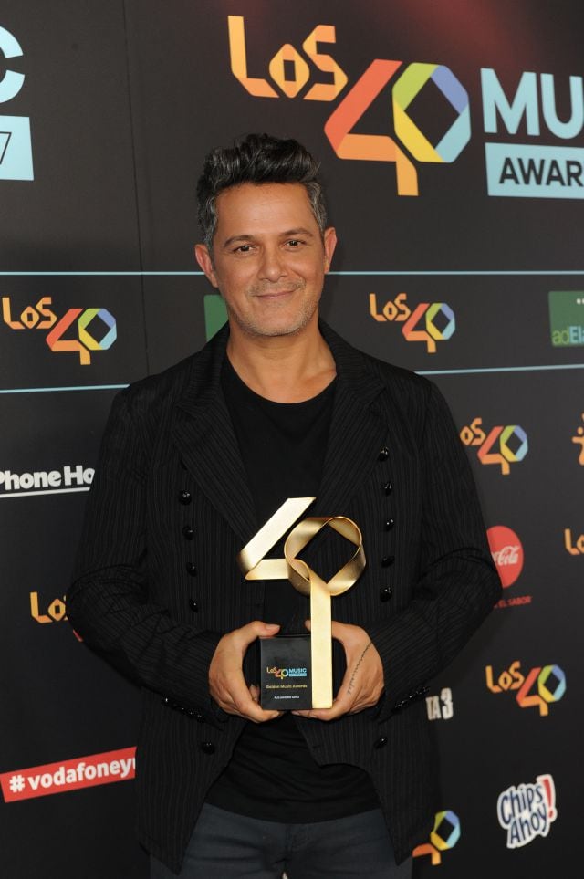 Alejandro Sanz posa en la gala de los 40 Principales Awards&#039; en 2017.