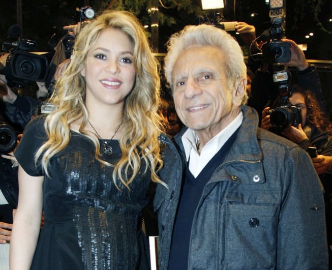 Shakira y su padre William Mebarak