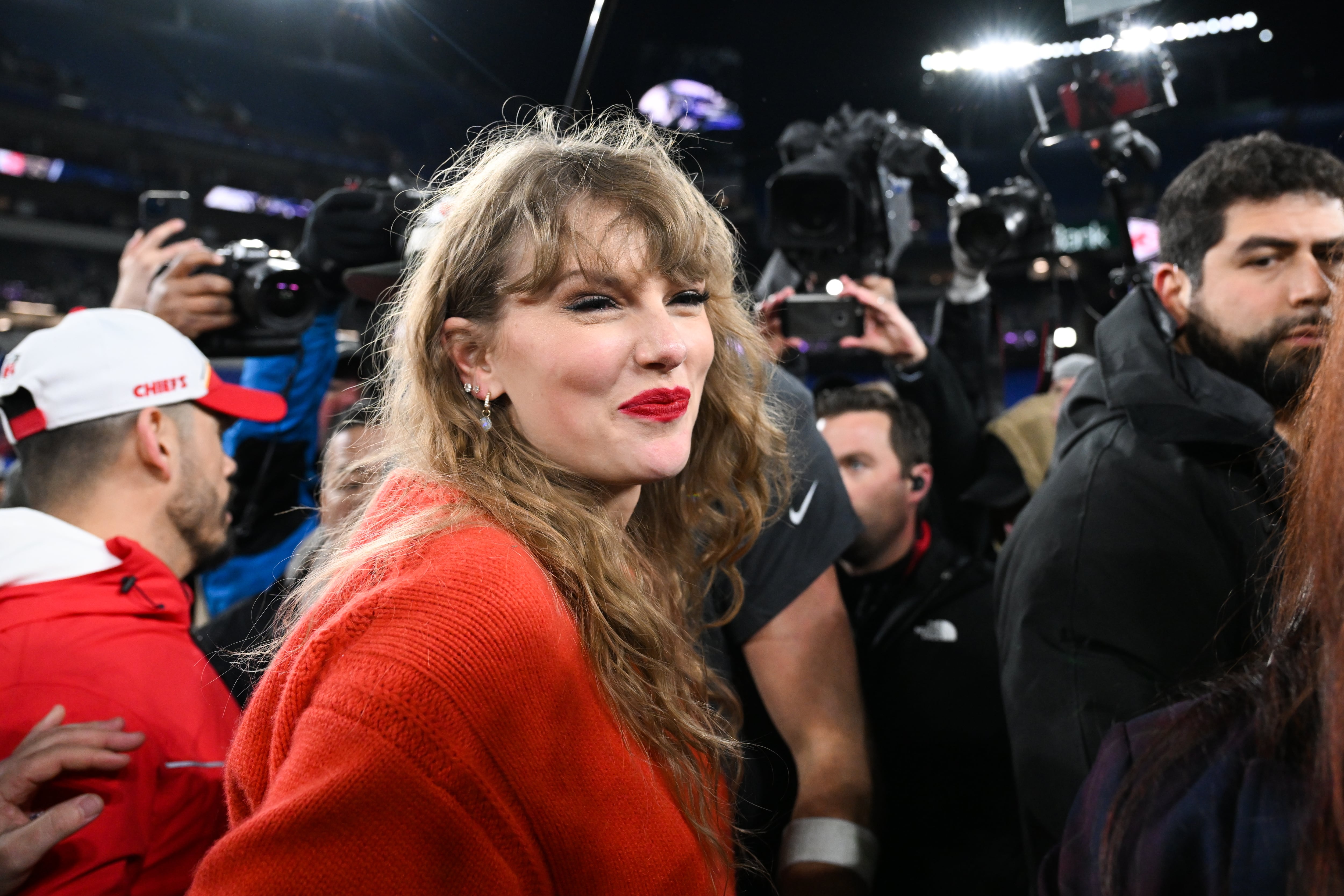 Taylor Swift en un partido de los Kansas City Chiefs esta pasada semana. Kathryn Riley / Getty Images