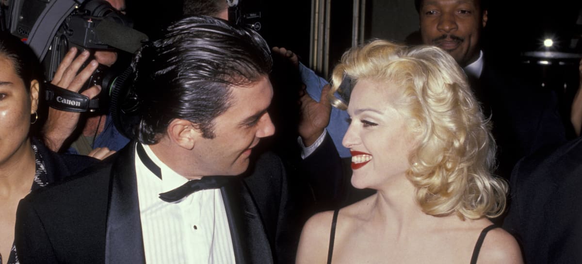 Antonio Banderas y Madonna (Fotografía de Ron Galella, Ltd./Colección Ron Galella vía Getty Images)