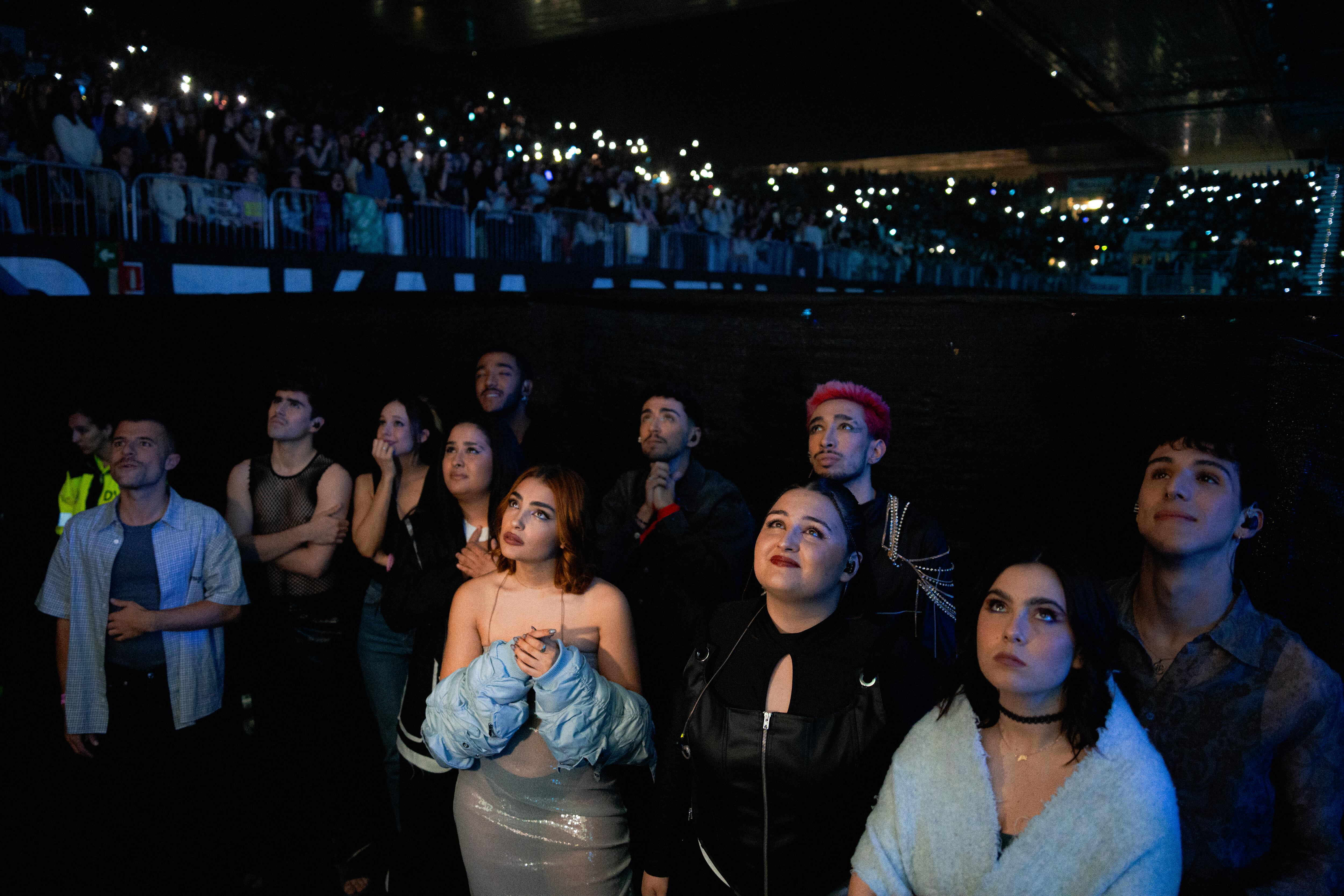 La emoción estuvo a pie de escenario durante la gran noche de OT 2023