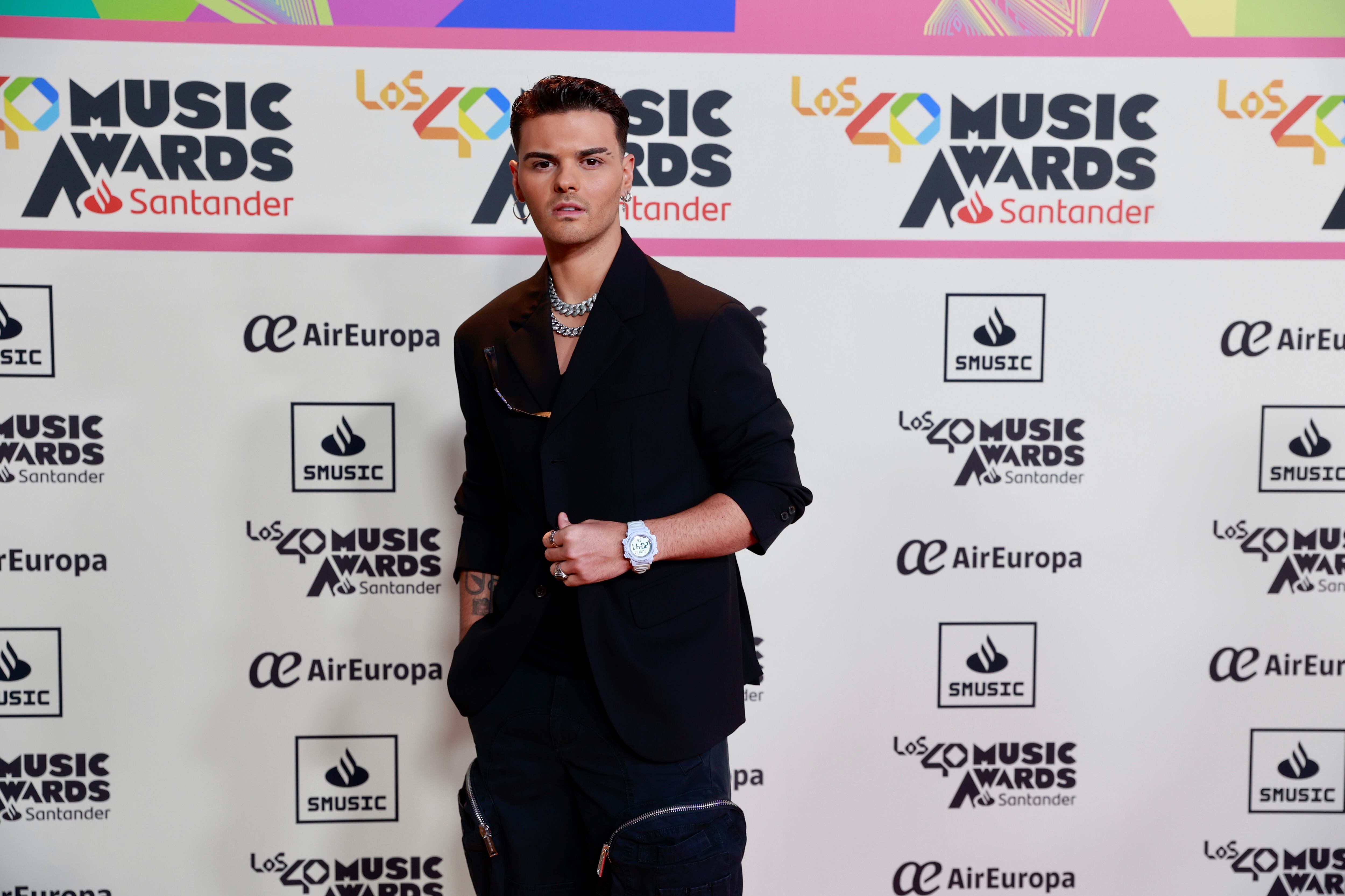 Abraham Mateo, en la cena de nominados de LOS40 Music Awards Santander 2023