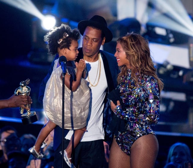 Beyonce y Jay Z con Ivy Blue