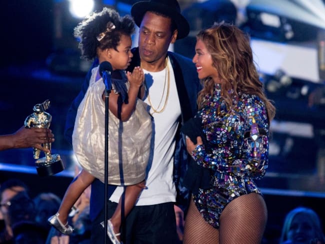 Beyonce y Jay Z con Ivy Blue