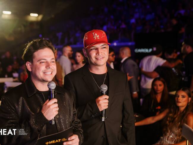 Los presentadores de Impresentables, de LOS40 Colombia, Roberto Cardona y Pipe Flores, estaban nominados a los Premios Heat.