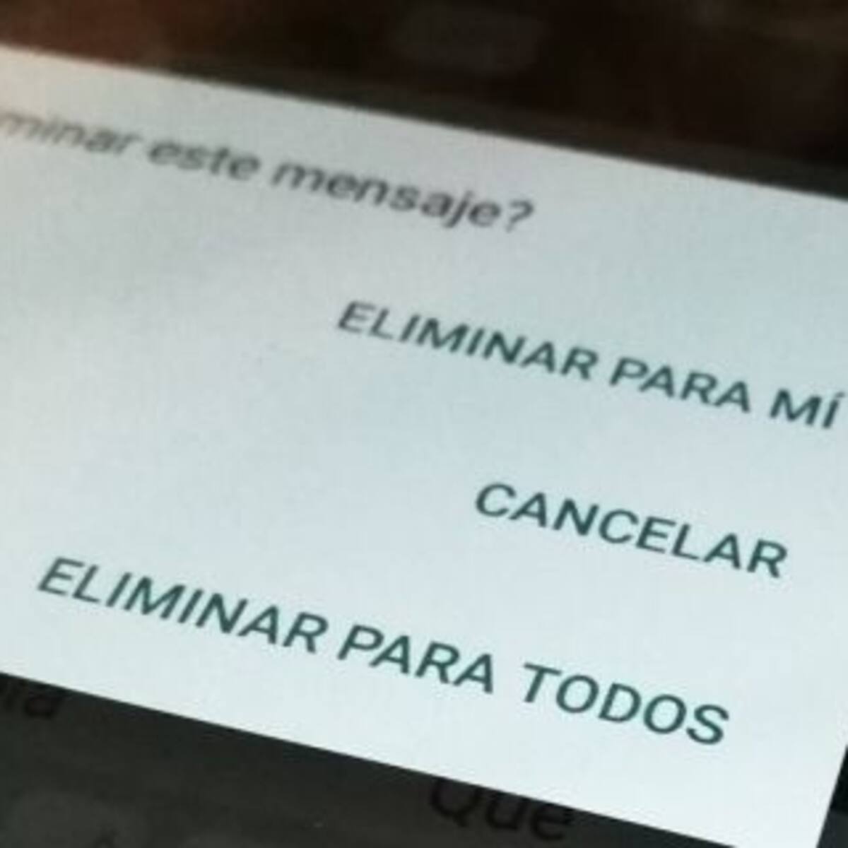 Al final, se pueden leer los mensajes eliminados en WhatsApp