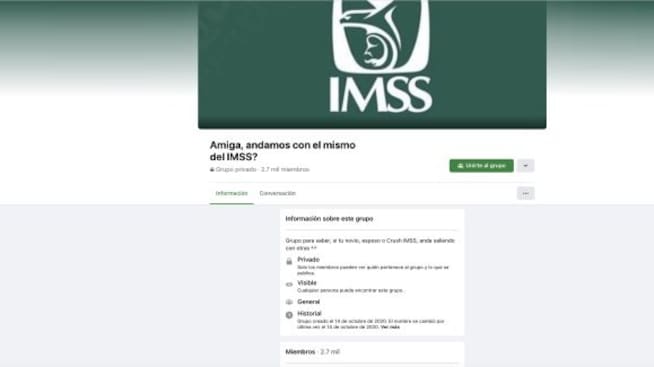 Amiga, ¿andamos con el mismo del IMSS?: Crean grupo de Facebook para cachar infieles que trabajan en el IMSS