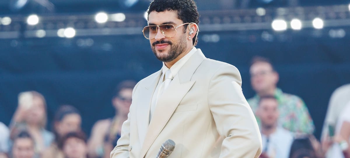 Bad Bunny en su concierto en Barcelona