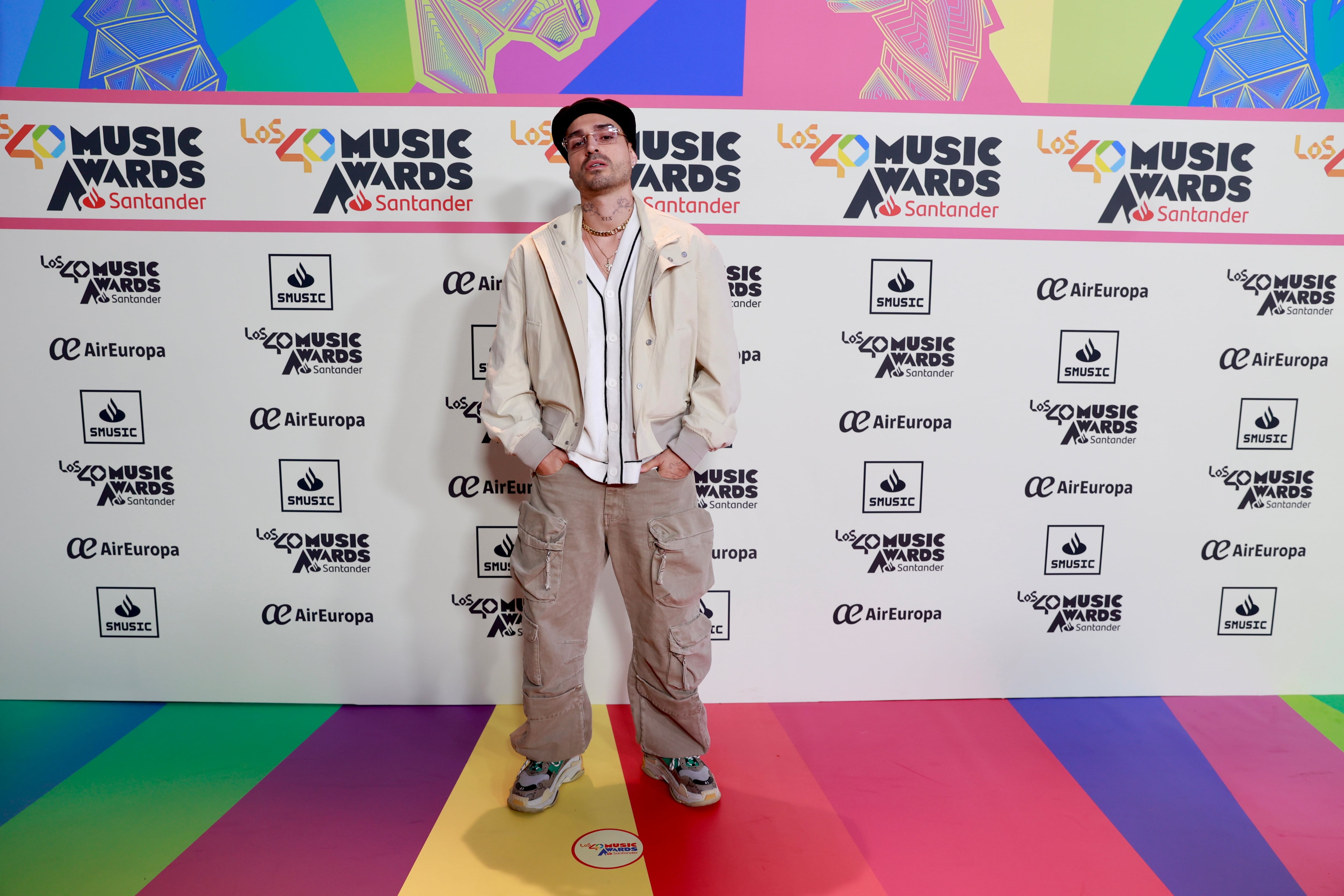 Fabbio, en la cena de nominados de LOS40 Music Awards Santander 2023.