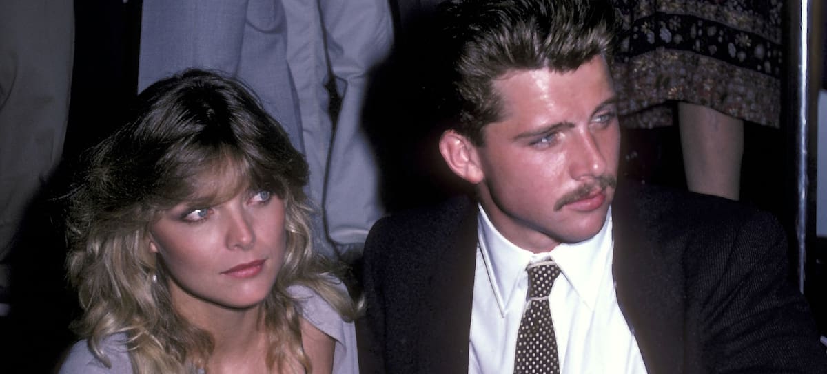 Michelle Pfeiffer y Maxwell Caulfield en la premiere de 'Grease 2', 1982.
