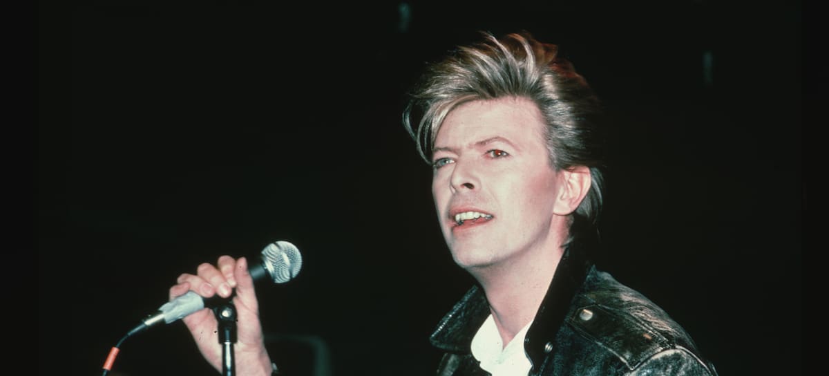 David Bowie durante un concierto en 1987.