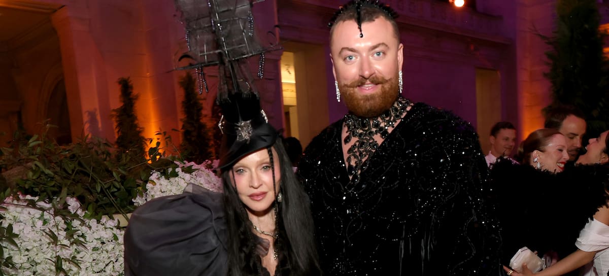 Madonna y Sam Smith en la Gala MET 2026.