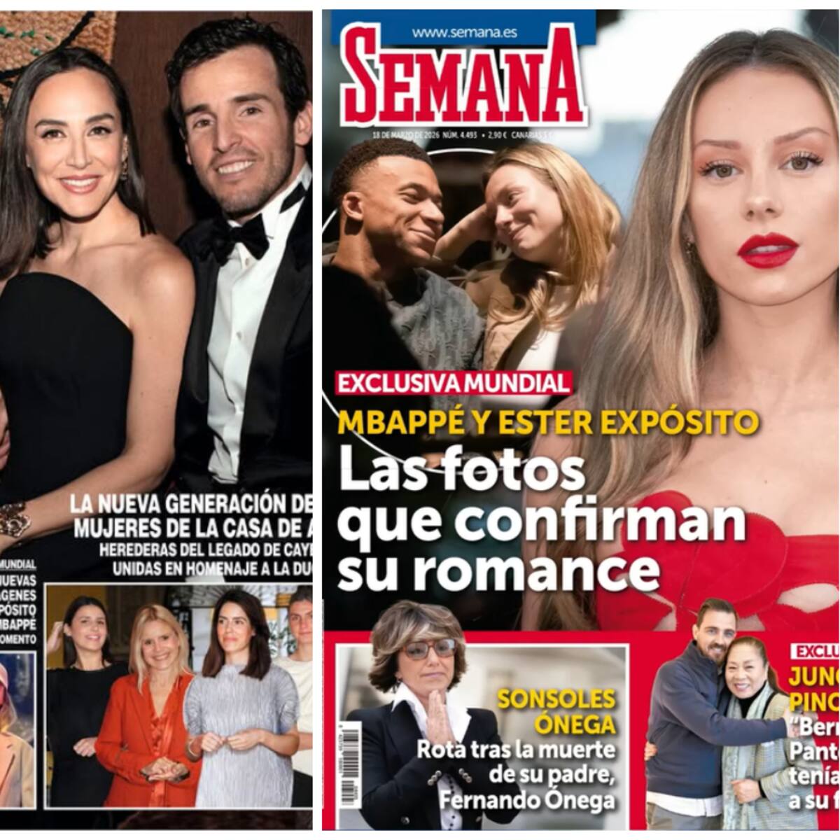 Ester Expósito con Mbappé, Tamara Falcó y Sonsoles Ónega : las portadas de los quioscos del 11 de marzo