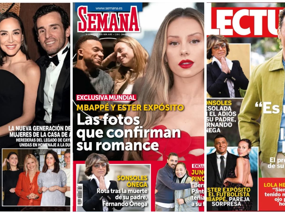 Las portadas de las revistas del corazón de hoy, 11 de marzo: Ester Expósito y Mbappé, Sonsoles Ónega y Tamara Falcó