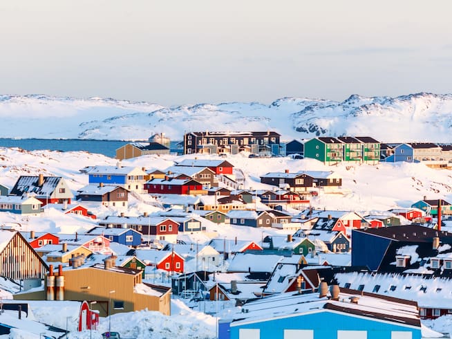 Panorámica de Nuuk, la capital de Groenlandia.