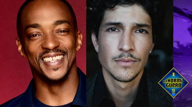 Anthony Mackie y Danny Ramírez en 'El Hormiguero'