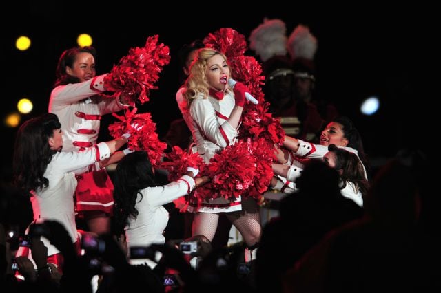 Madonna en su concierto de Chile el 19 de diciembre de 2012.