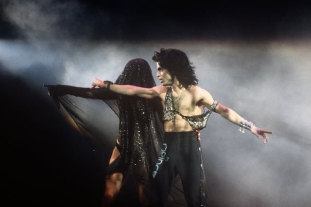 Prince, en el Madison Square Garden durante el Lovesexy tour en Nueva York en 1988.