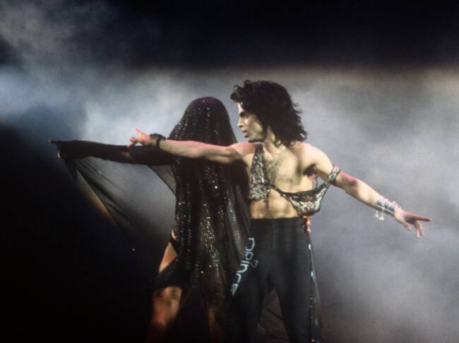 Prince, en el Madison Square Garden durante el Lovesexy tour en Nueva York en 1988.