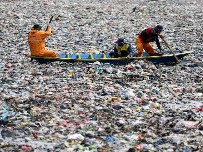 El Río Citarum, en Indonesia .