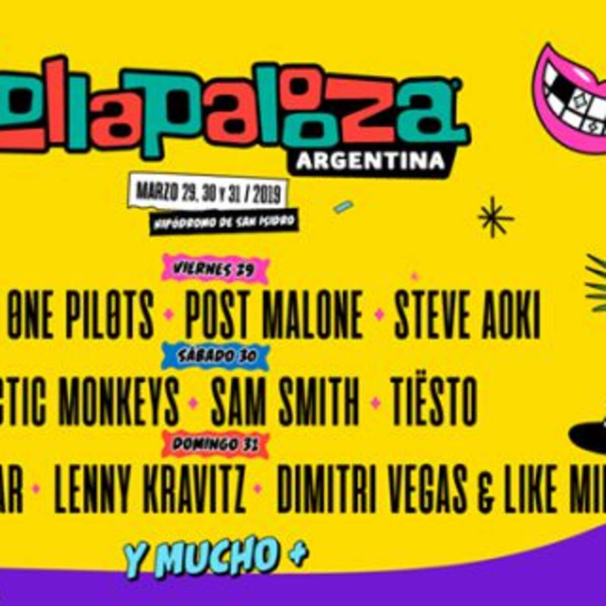 ¡Ya salió el Line Up por día de Lollapalooza Argentina!