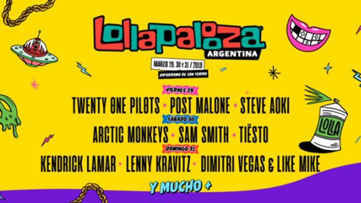 ¡Ya salió el Line Up por día de Lollapalooza Argentina!