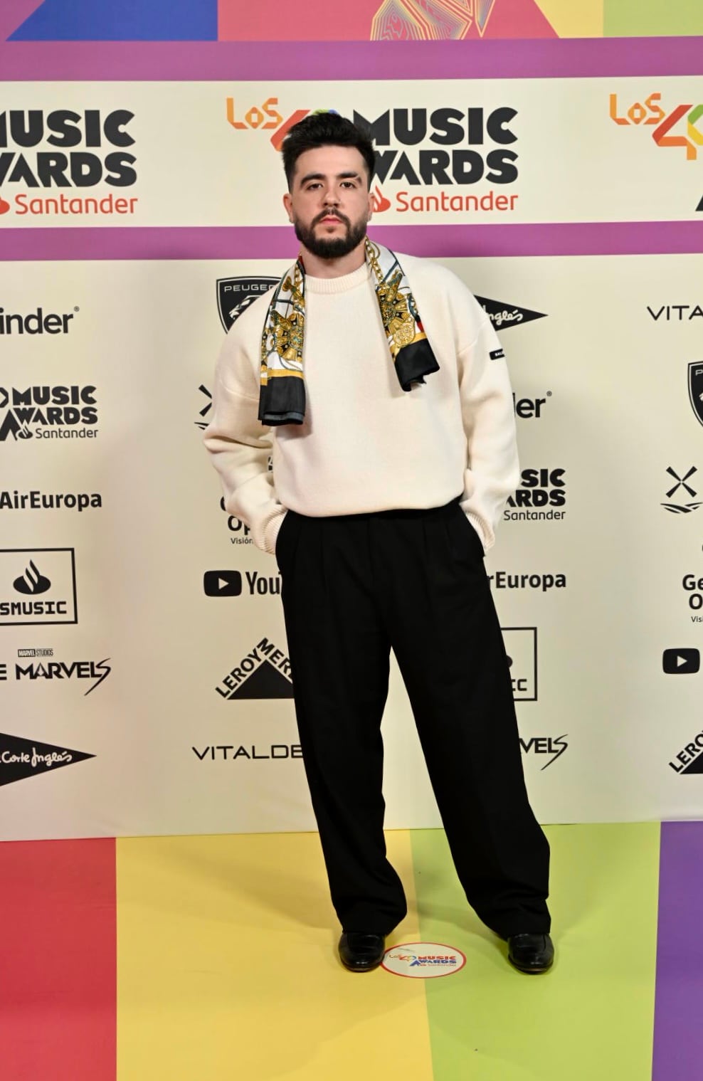 Mark Eme en la alfombra roja de LOS40 Music Awards Santander 2023 / Foto: Jorge París y Elena Buenavista