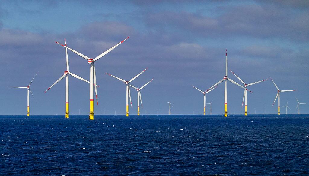 Una instalación offshore en el mar Báltico.