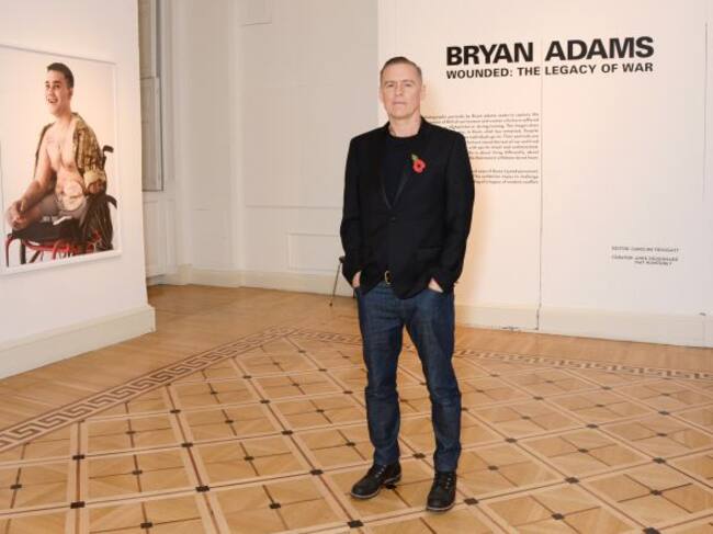 Bryan Adams, en la presentación de su exposición de fotografía &#039;Wounded: The Legacy of War&#039;, en 2014.