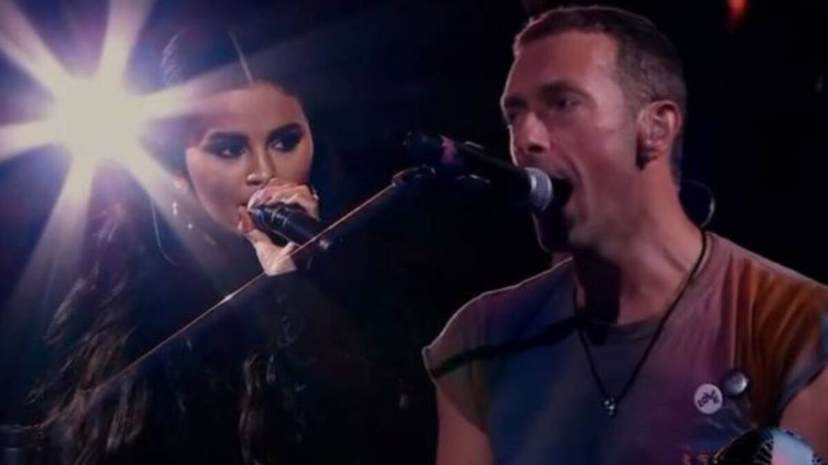 Selena Gomez cantó “Let Somebody Go” junto a Coldplay