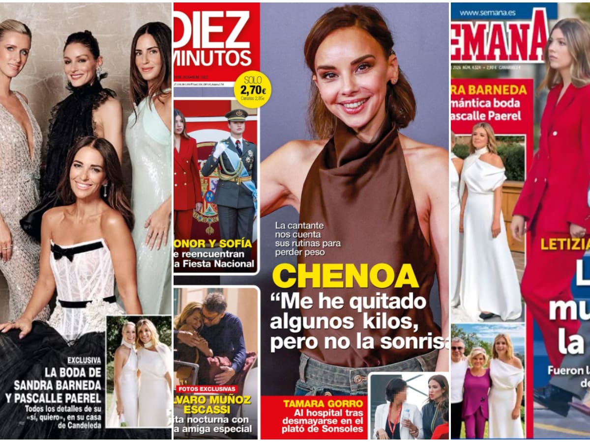 Las portadas de las revistas del corazón de hoy, miércoles 14 de octubre: el cambio de Chenoa, la boda de Sandra Barneda y la salud de Tamara Gorro