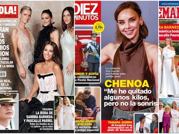 Las portadas de las revistas del corazón de hoy, miércoles 14 de octubre: el cambio de Chenoa, la boda de Sandra Barneda y la salud de Tamara Gorro