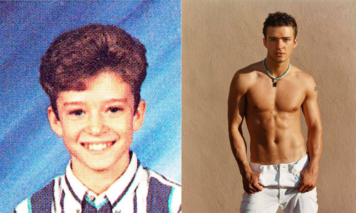 Justin Timberlake, muy cambiado.