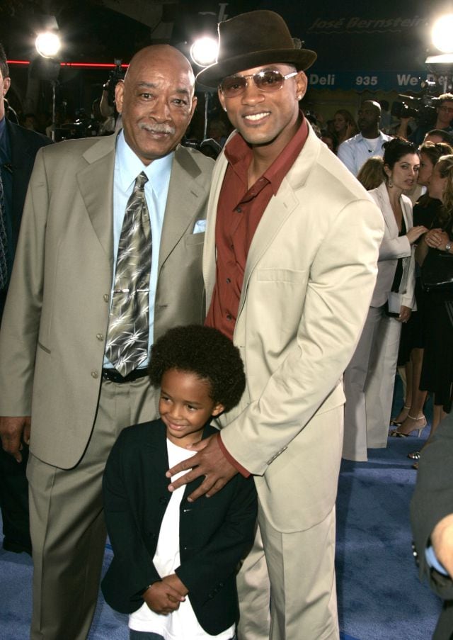 Willard Smith Sr., Will Smith y el pequeño Jaden Smith en una fotografía de archivo