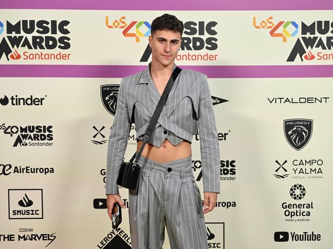 Jordi Rodríguez en la alfombra roja de LOS40 Music Awards Santander 2023 / Foto: Jorge París y Elena Buenavista