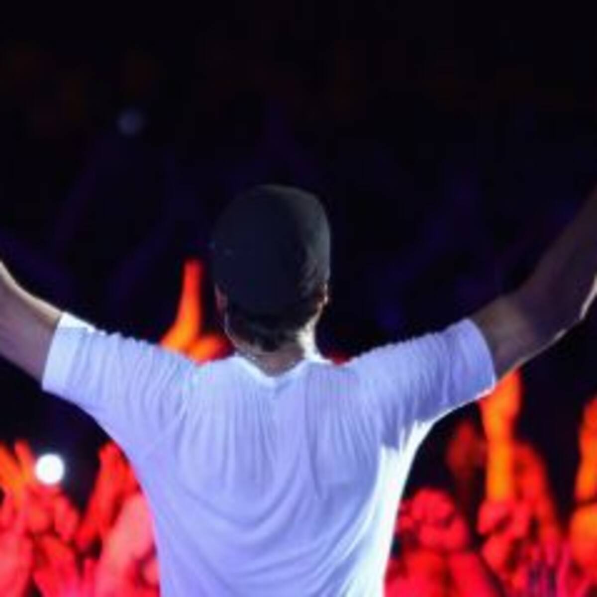 Una fan se le tiró encima a Enrique Iglesias