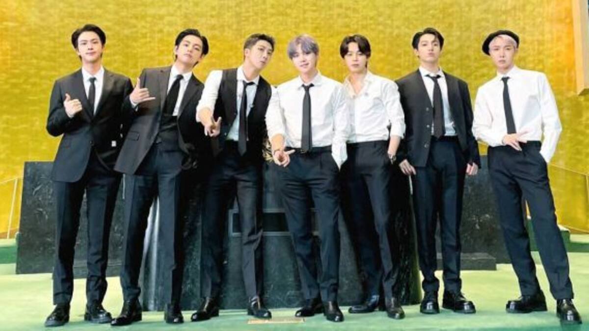 V de BTS revolucionó las redes sociales al bailar con una chica en la ONU