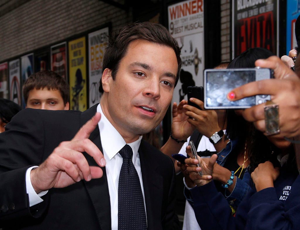 Jimmy Fallon en &quot;The Late Show with David Letterman&quot; en 2012