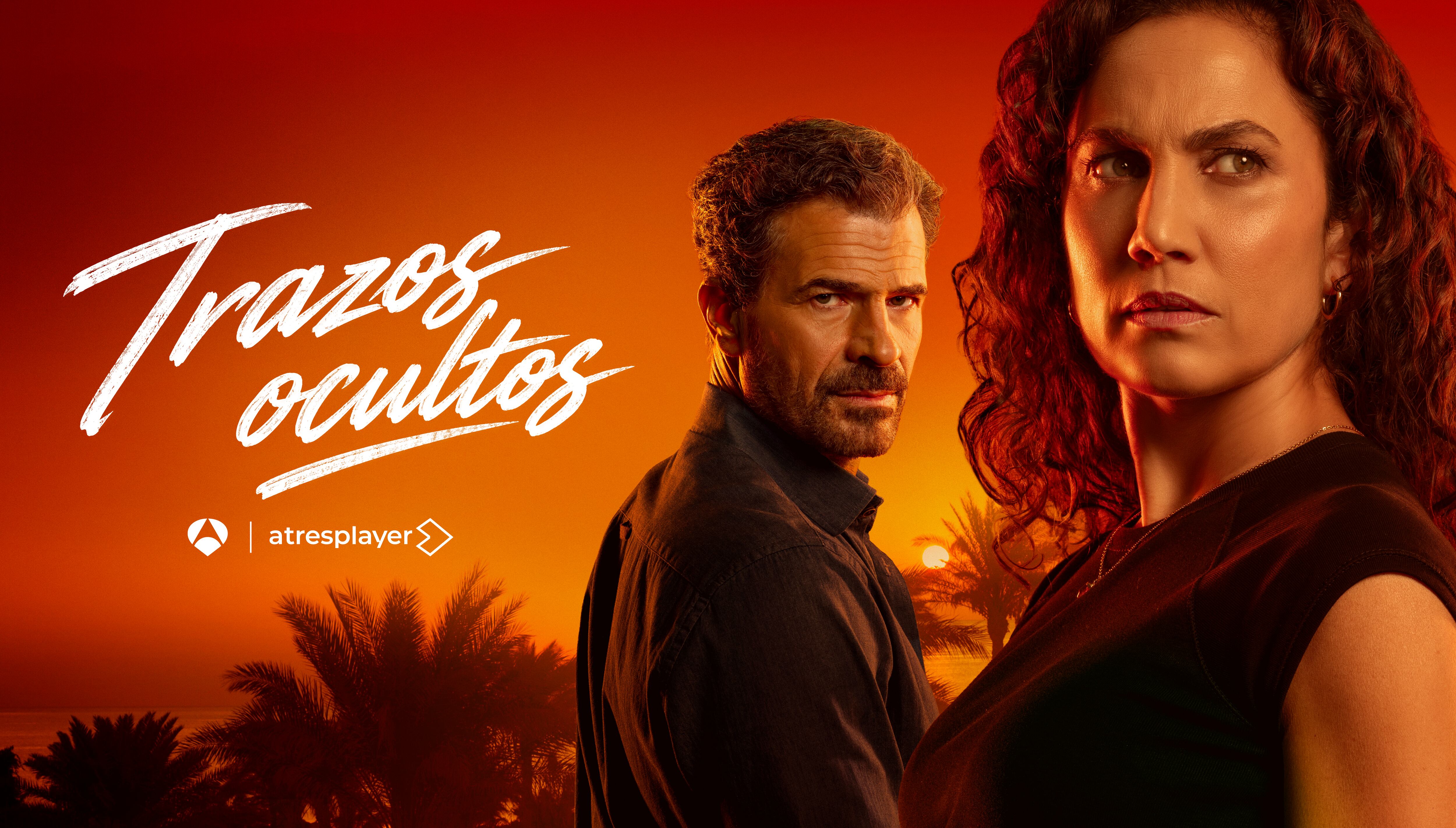 Cartel oficial de 'Trazos Ocultos' con Toni Acosta y Rodolfo Sancho