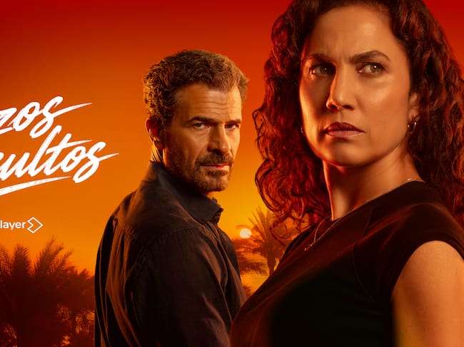 Cartel oficial de 'Trazos Ocultos' con Toni Acosta y Rodolfo Sancho