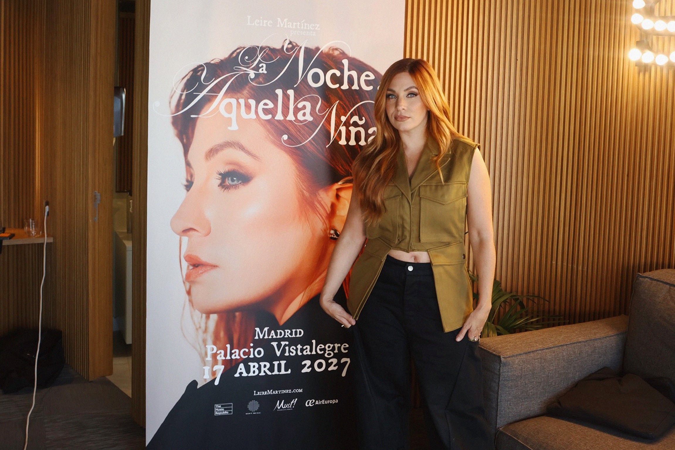 Leire Martínez presentando La noche de aquella niña en Madrid